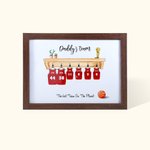 Customized Basketball Team Shirt Print Frame