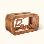 Personalized Engraved Wooden Wedding Card Box with Name and Date Wedding Party Bridal Shower Gift for Newlyweds
