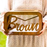 Personalized Engraved Wooden Wedding Card Box with Name and Date Wedding Party Bridal Shower Gift for Newlyweds