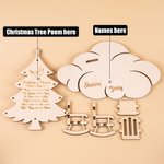 Nombres Grabados Navidad En El Cielo Mecedora Poema Árbol De Navidad