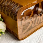 Personalized Engraved Wooden Wedding Card Box with Name and Date Wedding Party Bridal Shower Gift for Newlyweds