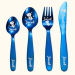 Personalised Dinosaur & Fantasy Unicorn Cutlery Gift Set with Name Food Grade Stainless Steel Cutlery Set for Kitchen Kids