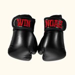 Personalized Leather Kid Youth Boxing Gloves with Embroidered Name for Kickboxing Muay Thai MMA Birthday Sport Gift for Boy Girl