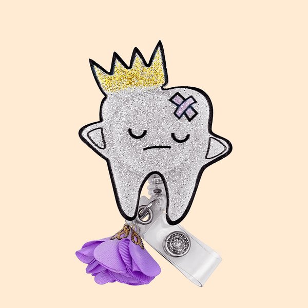 Portarrollos de credenciales con dientes personalizados