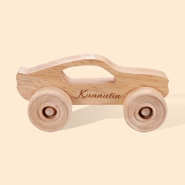 Nome auto giocattolo in legno per bambini - Callie