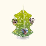 Decorazioni personalizzate per l'albero di Natale con ciondoli fotografici