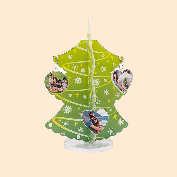 Decoración personalizada para el árbol de Navidad con colgantes con foto