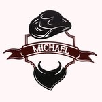 Personalized Cowboy Metal Sign Name Sign Art Hanging Home Decor