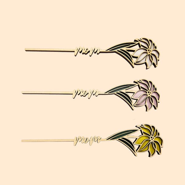Personalisierte Holz Name Geburt Blume Urlaub Ornamente