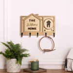 Dulce Hogar Personalizado Cara de Mascota Foto Llavero Ganchos con Nombre Grabado Decoración del Hogar Regalo de inauguración de la casa para los amantes del perro del gato Familia
