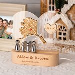 Benutzerdefinierte Karte Nachtlampe mit Ihrer Adresse Neues Zuhause Geschenk für Paare