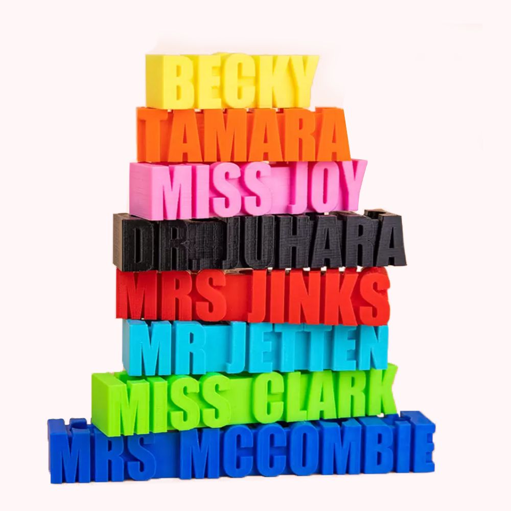 3D Print Name Desk Office Pencil Holder