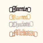 Nome personalizzato Shoelace Charm Tag Accessori Pair