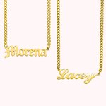 Men's Name Necklace Cuban Chain Stainless Steel | Callie