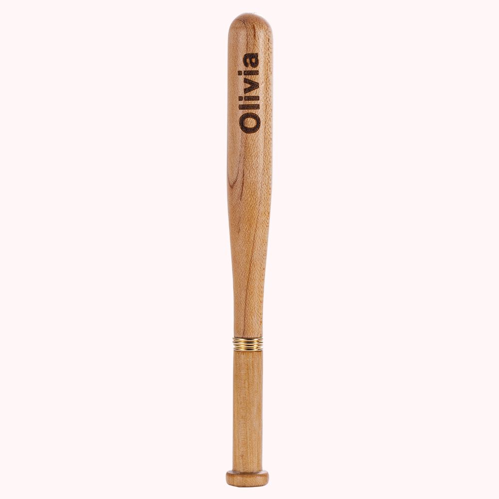 Personalised Engraved Name Wooden Baseball Bat Pen
