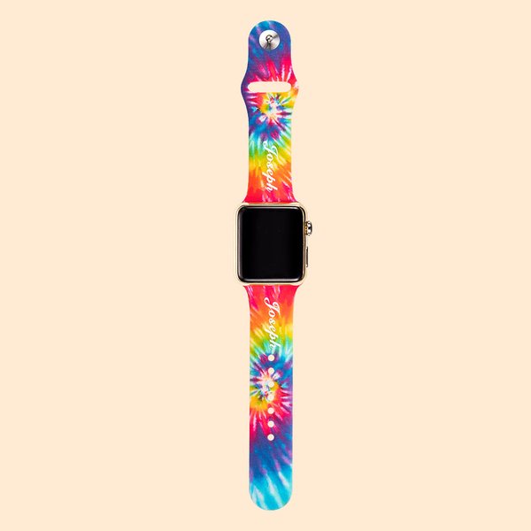 Bracelet Apple Watch Tie Dye coloré personnalisé