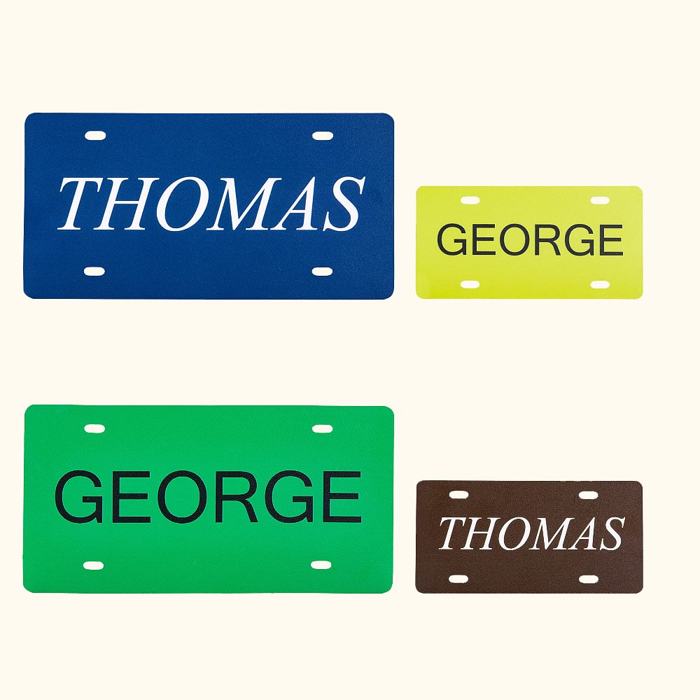 Personalised Name License Plate Aluminum