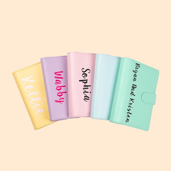 Personalized Cash Envelope Budget Saving Binder Wallet for Cash ID Card Stuffing