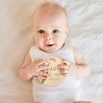 Personnalisé Cadeau Nouveau Née Photographie Jalon Carte Bébé Cadeau
