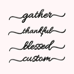 Personalized Wooden Letters Table Decors 4 Pcs Party Place Cards Dinner Place Setting Autumn Winter Decor Thanksgiving Christmas Favor