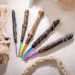 Crochet de Couture Style Baguette Magique Outils de Couture Personnalisés avec Texte Accessoires Cadeau pour Amateur de Couture et d'Art