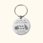 Portachiavi a forma di bicicletta di famiglia