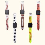 Bracelet de montre sport en cuir avec nom gravé pour Apple Watch | Callie