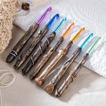 Crochet de Couture Style Baguette Magique Outils de Couture Personnalisés avec Texte Accessoires Cadeau pour Amateur de Couture et d'Art