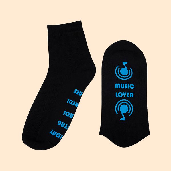 Calcetines personalizados para papá con texto divertido e icono de afición