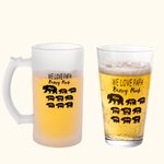 Personalized We Love Papa Beary Much Beer Mug Glasses with 1-9 Baby Bears and Names Birthday Father's Day Gift for Dad Grandpa