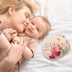 Personnalisé Cadeau Nouveau Née Photographie Jalon Carte Bébé Cadeau