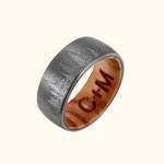 Bracelet de promesse en bois pour homme avec gravure et arbre naturel