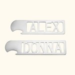 Abridor de Botellas de Cerveza con Nombre Personalizado de Acero Inoxidable