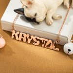 Personalized Cute Name Necklace with French Bulldog