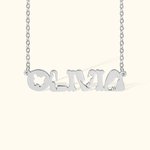 Personalized Cute Name Necklace with French Bulldog