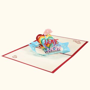 Tarjeta 3D hecha a mano para mamá
