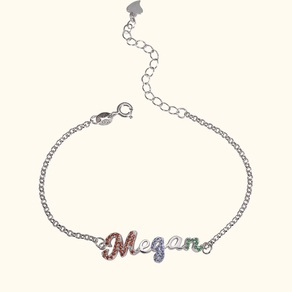 Personalisiert gold armband mit geburtssteinen namensarmband für mütter