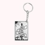 Porte-Clés Double Prénoms Gravés & Date Cadeau 11ème Anniversaire En Acier