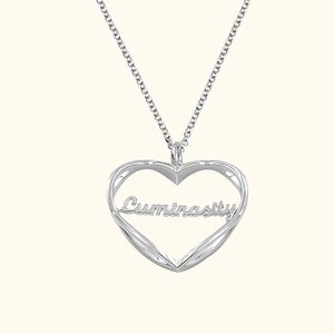 Gepersonaliseerde hart oneindigheid Sterling zilveren ketting met naam sierlijke sieraden verjaardag Valentijnsdag cadeau voor vrouwen