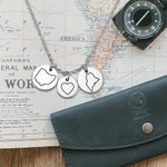 Collier à Personnaliser avec État de Relation de Meilleur Ami en Longue Distance Cadeau d'Anniversaire pour Ami | Callie