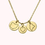 Long Distance Best Friend Relationship State Necklace | Callie