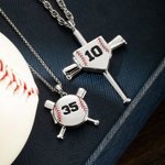Collar personalizado con foto de béisbol y grabado