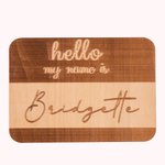 Panneau d'Annonce de Bébé en Bois avec Prénom Personnalisé