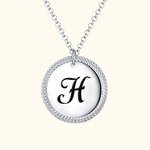 Disc with Initial Necklace