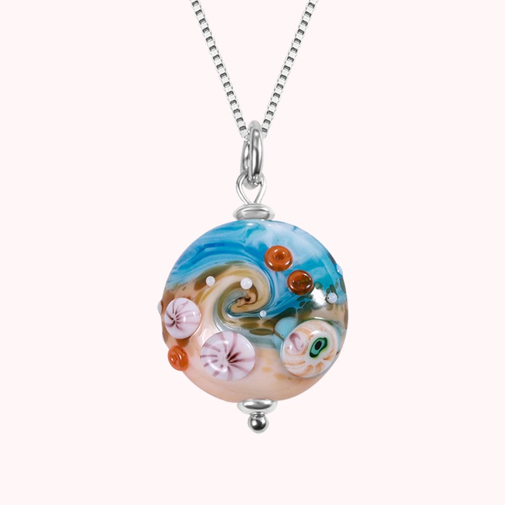 Hanfgefertigte Sand & Strand Halskette | Callie