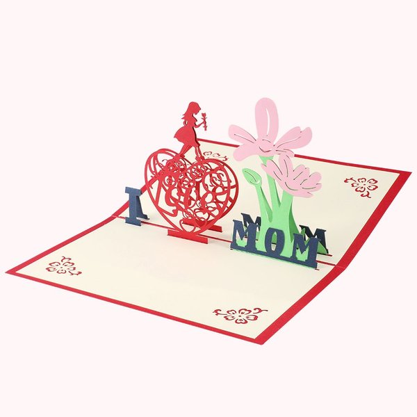 3D I Heart Mom Card Mother's Day Card | Callie