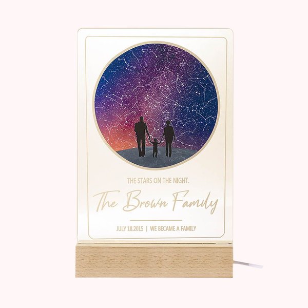 Starry Sky Silhouette Night Light