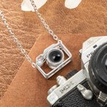 Gepersonaliseerde Camera Foto Sterling Zilver Projectie Ketting met Zirkoon Verjaardag Verjaardagscadeau voor vrouwen
