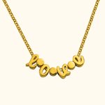 Collana con lettere iniziali e nome