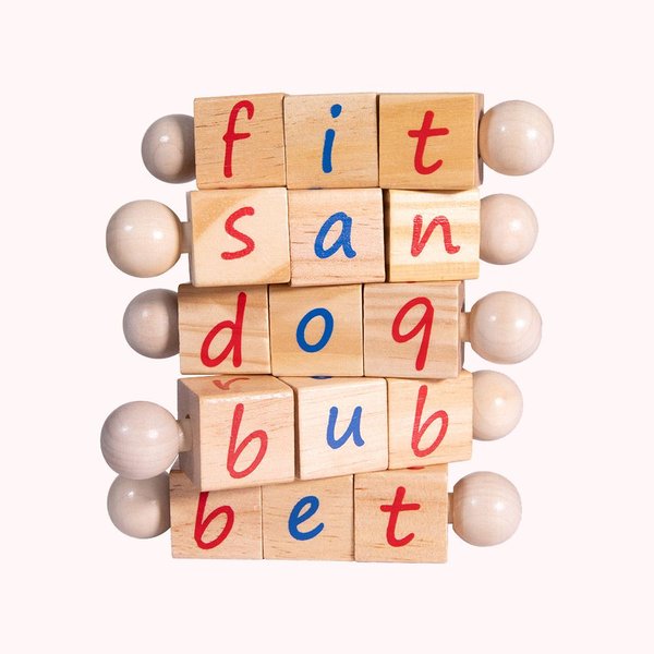 The Original Montessori Reading Block and Cards Set | Callie